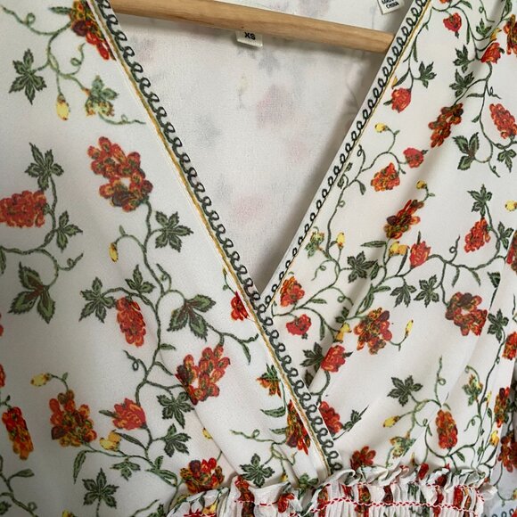 MAX STUDIO Floral Sleeve Midi Dress(XS) - Picture 10 of 10